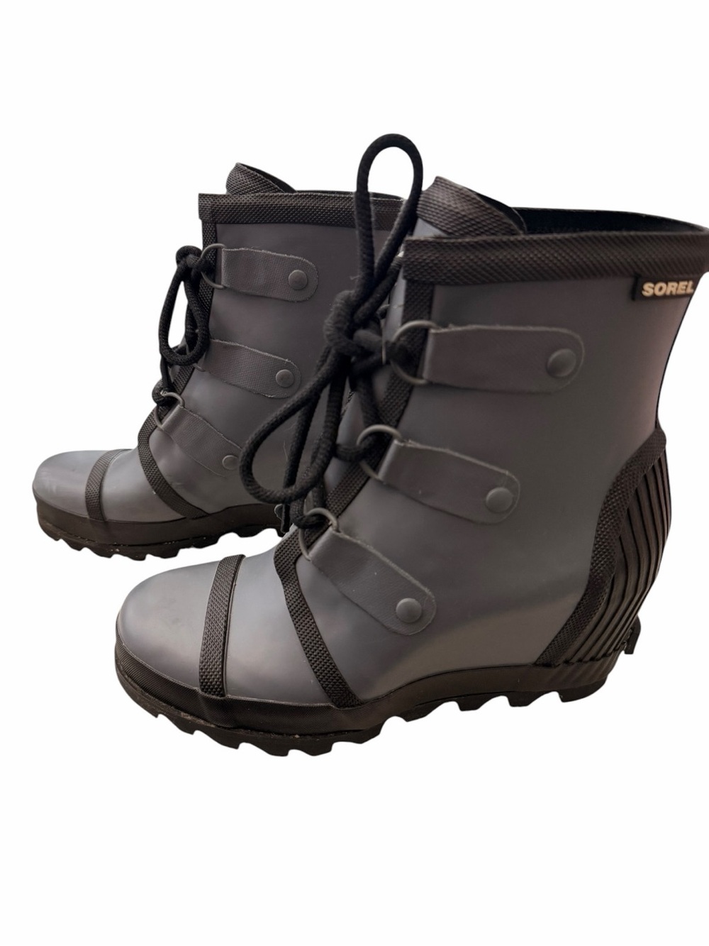 Sorel Joan Wedge Rain Boots Size 8